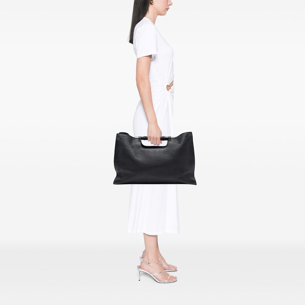 Gucci Medium Calfskin Bamboo Daily Shopper Satchel