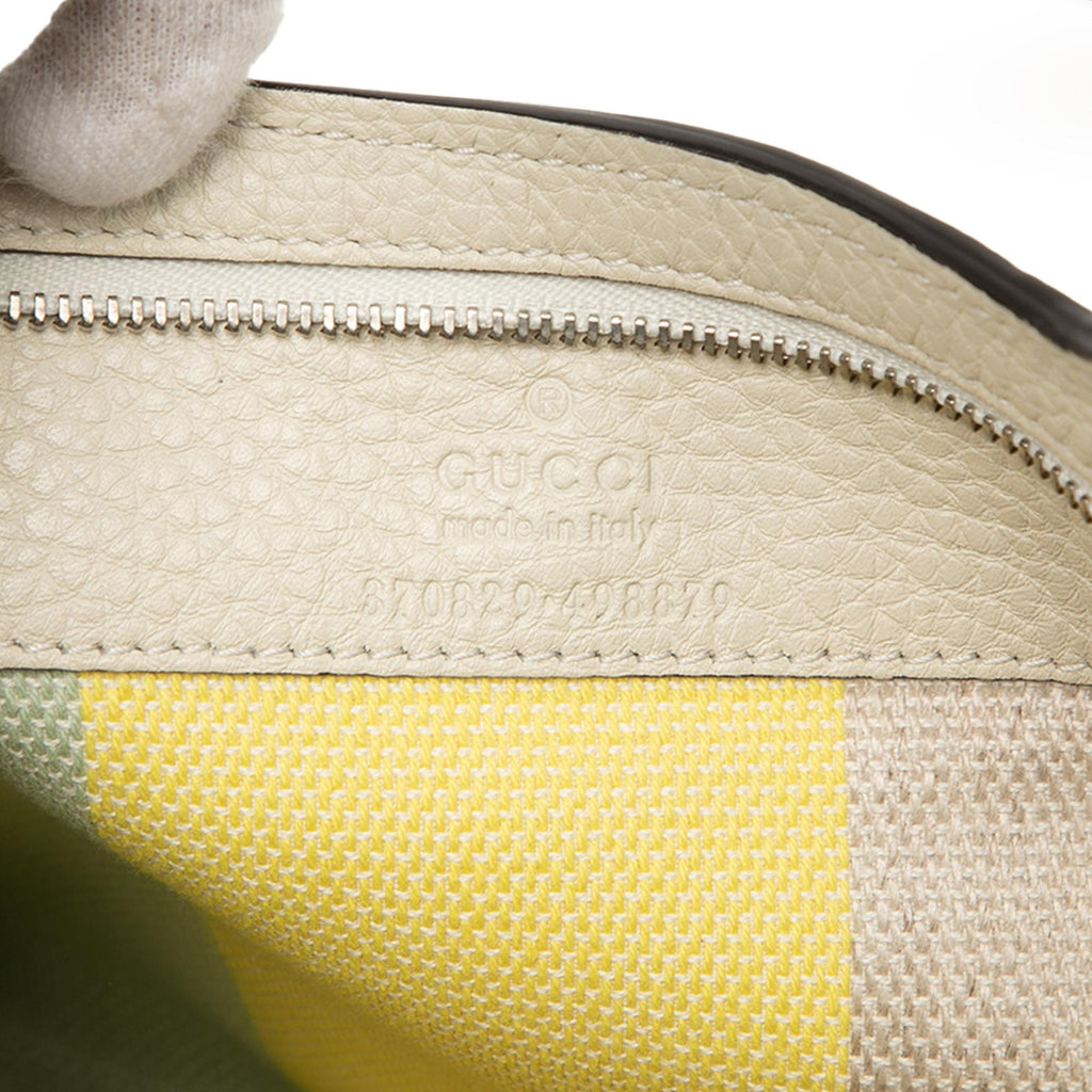 Gucci Medium Calfskin Bamboo Daily Shopper Satchel