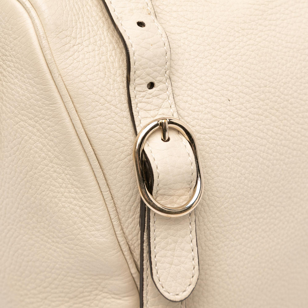 Gucci Medium Calfskin Bamboo Shopper Boston Bag