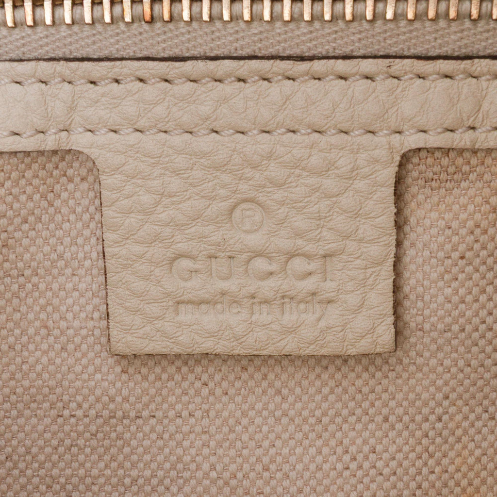 Gucci Medium Calfskin Bamboo Shopper Boston Bag