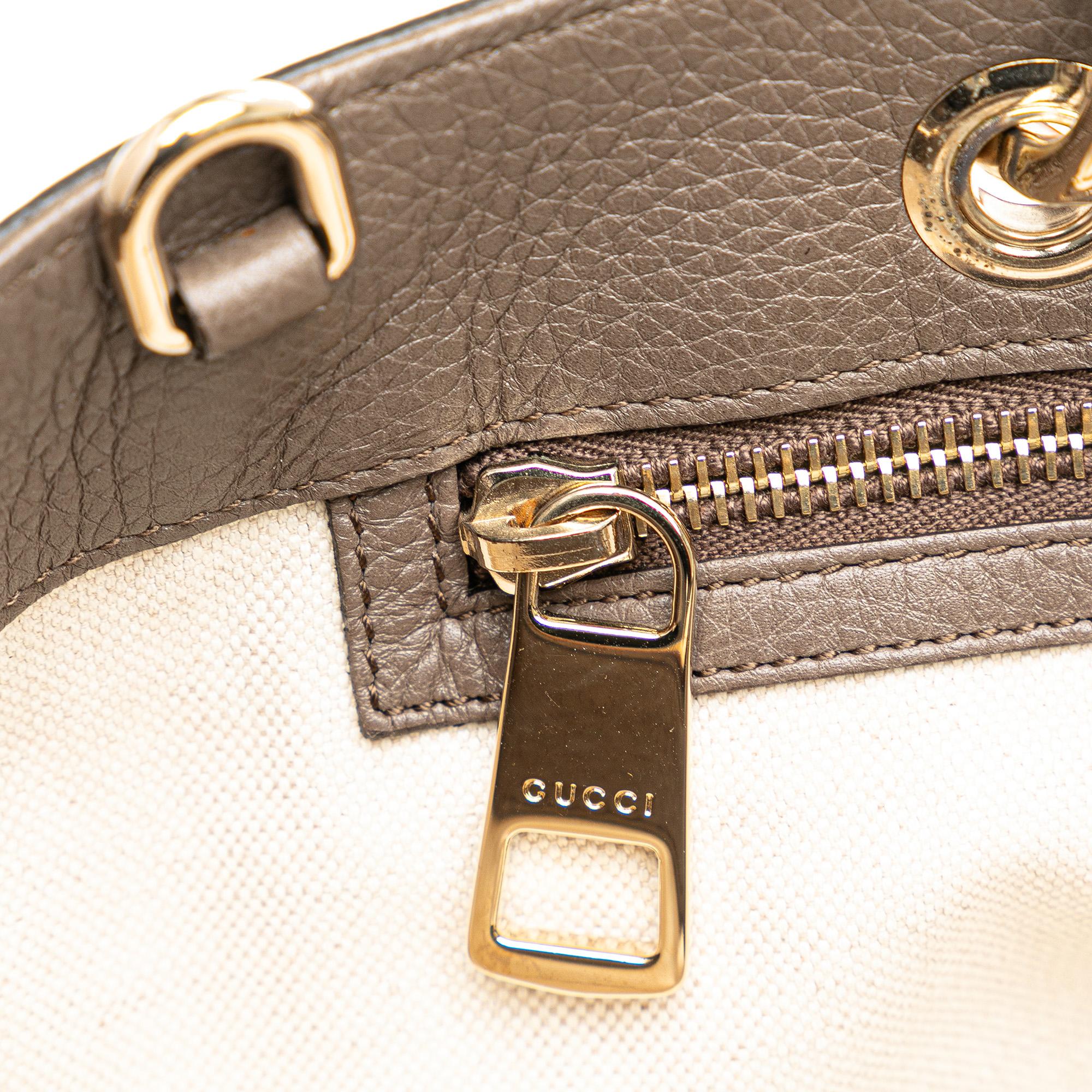 Gucci Medium Calfskin Bamboo Shopper Satchel (SHG-N0vdQS)