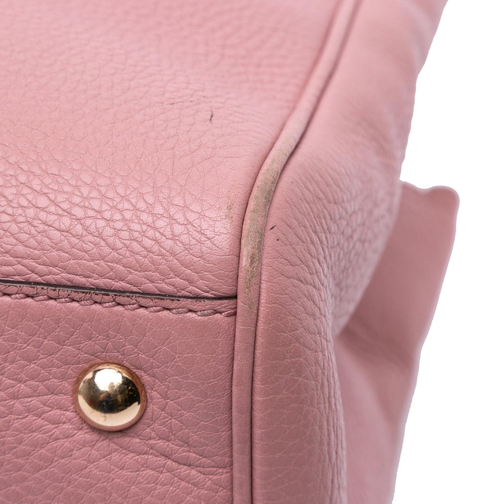 Gucci Medium Calfskin Bamboo Shopper Satchel