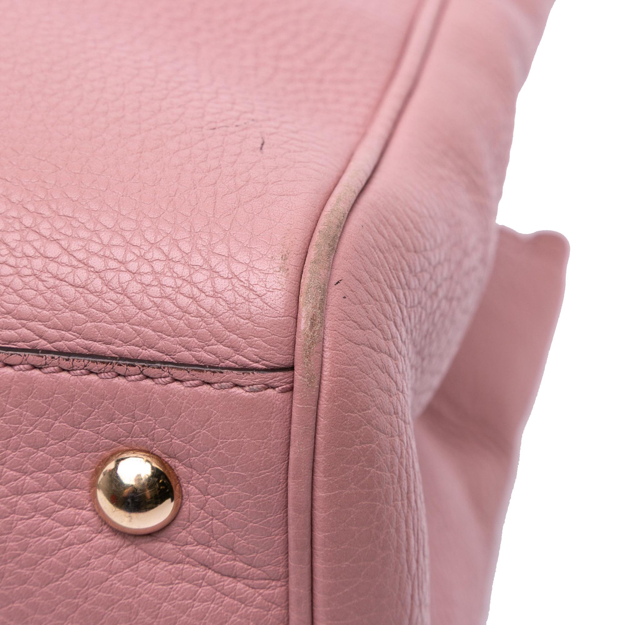 Gucci Medium Calfskin Bamboo Shopper Satchel
