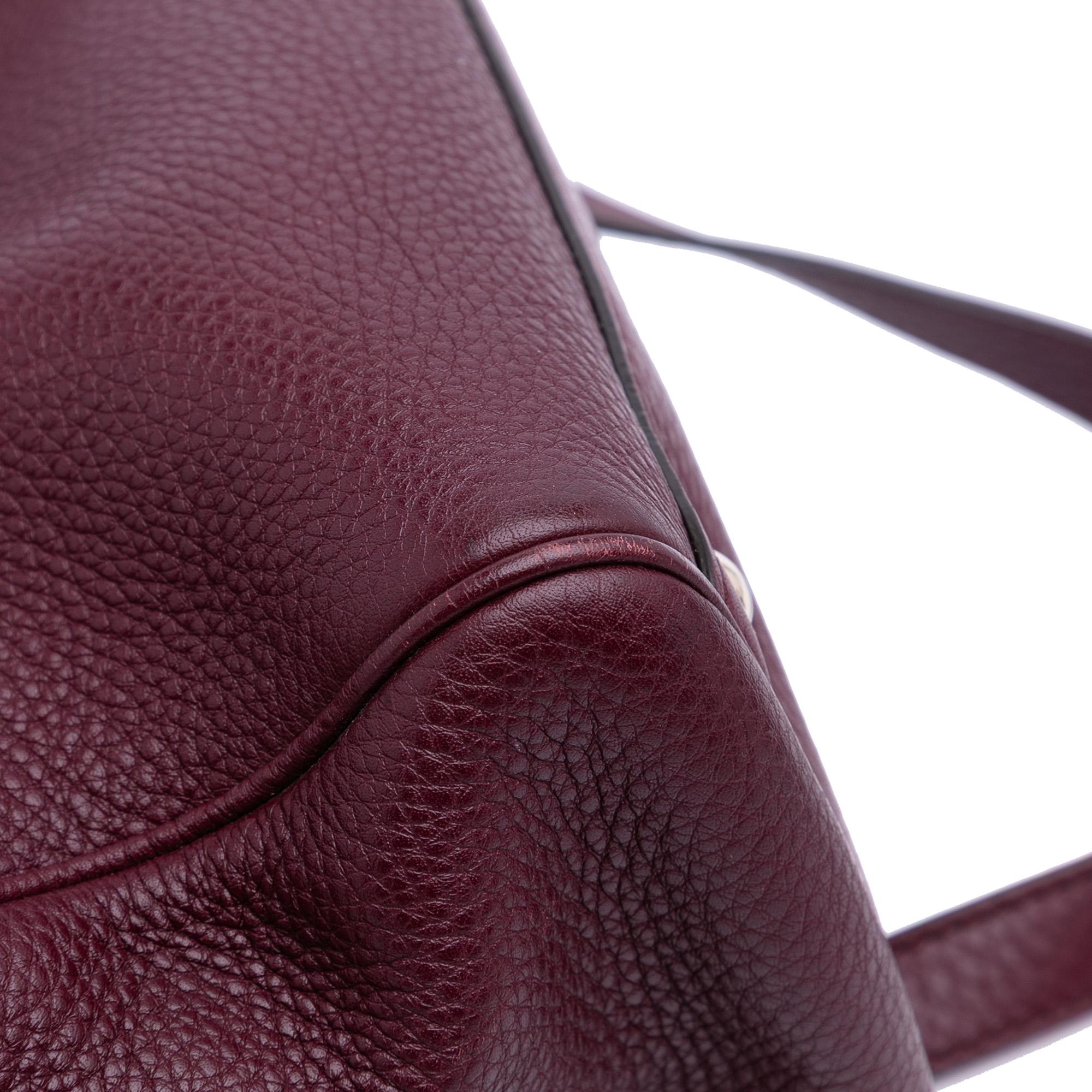 Gucci Medium Calfskin Bamboo Shopper Satchel