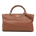 Gucci Medium Calfskin Bamboo Shopper Satchel