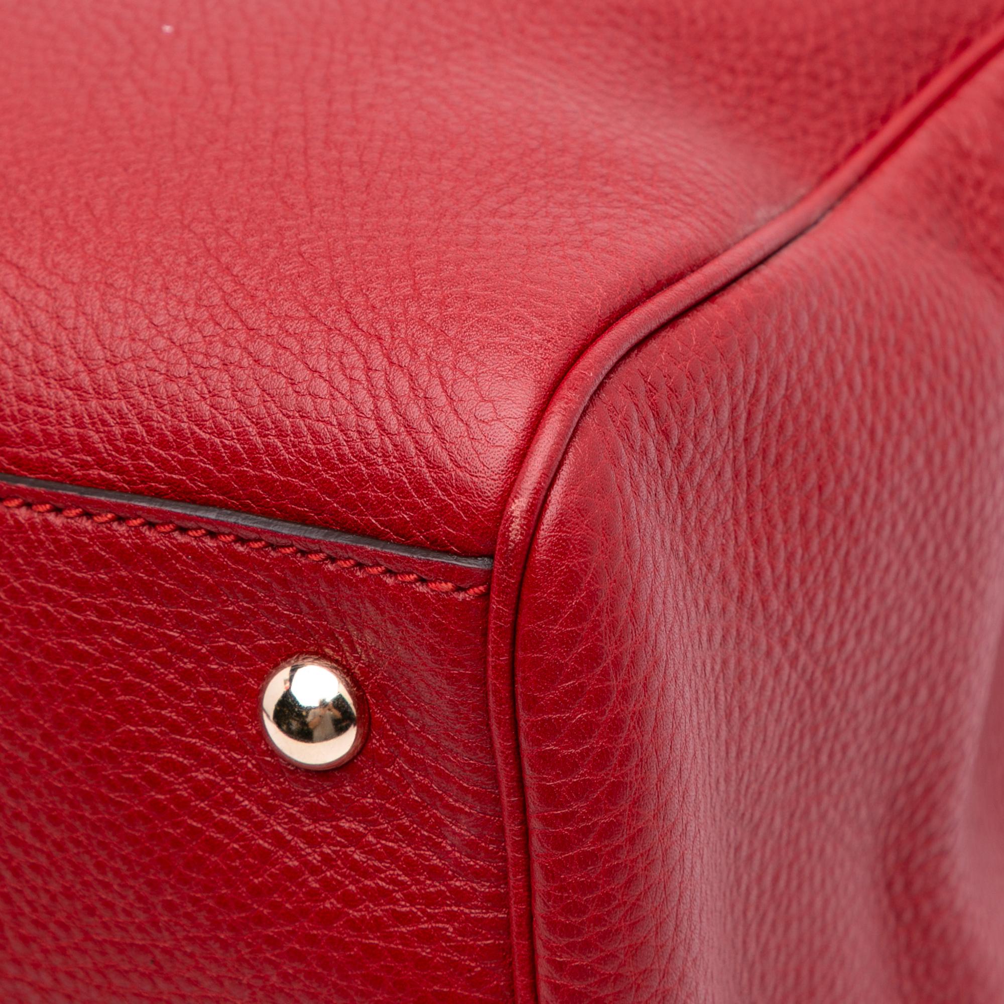 Gucci Medium Calfskin Bamboo Shopper Satchel