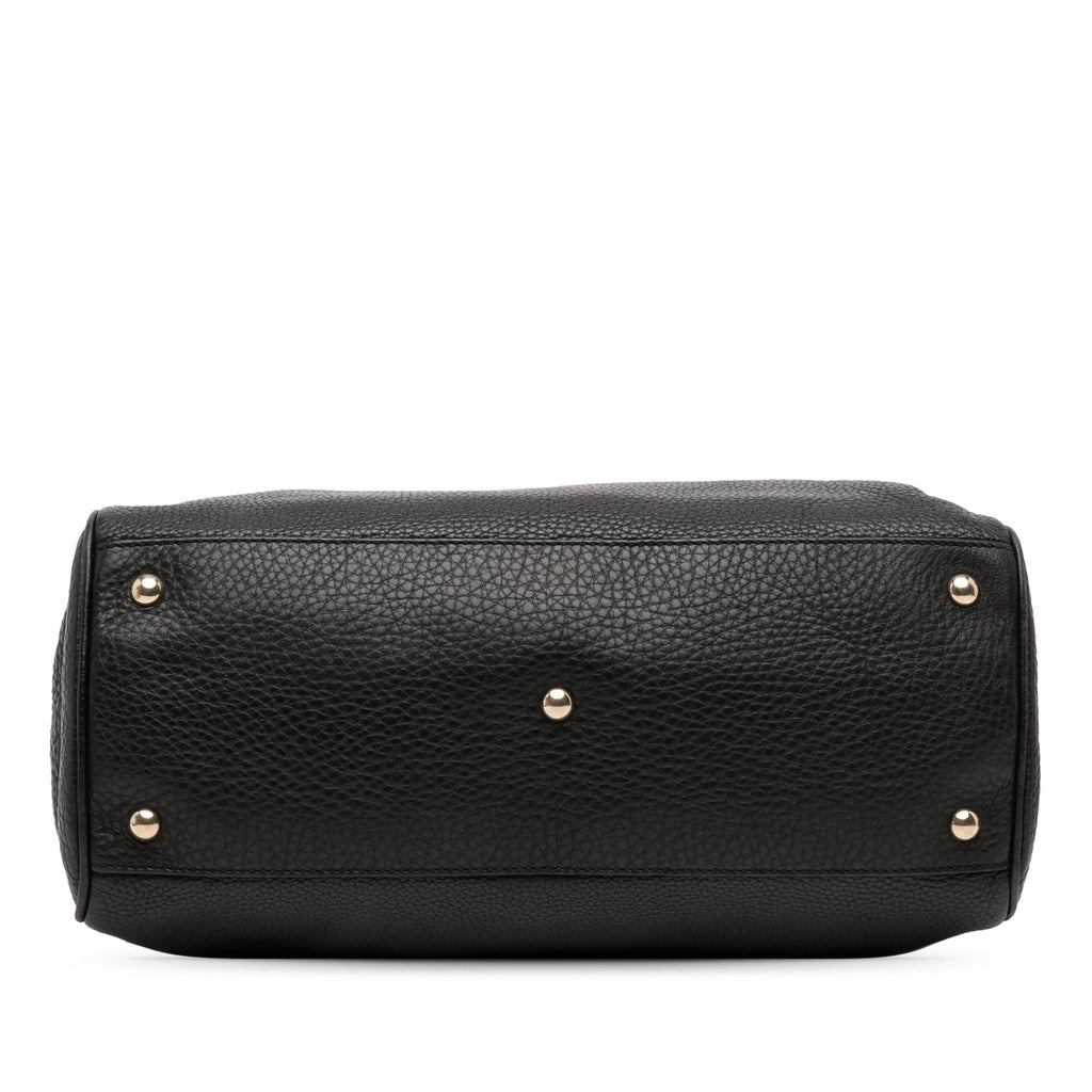 Gucci Medium Calfskin Bamboo Shopper Satchel