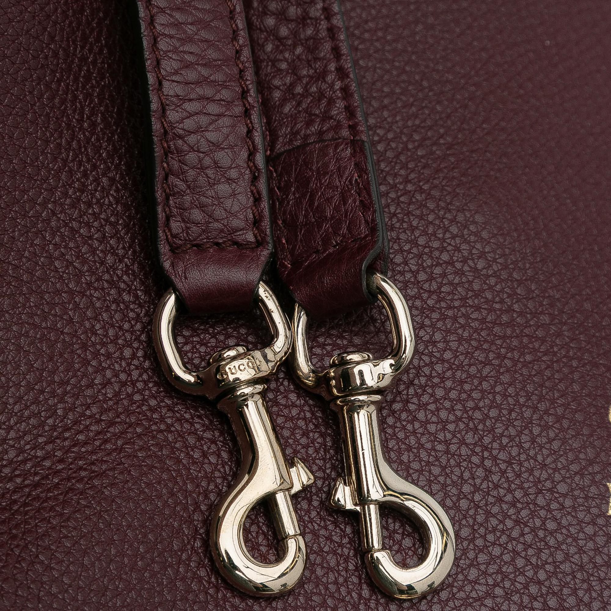 Gucci Medium Calfskin Bamboo Shopper Satchel