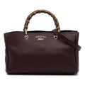 Gucci Medium Calfskin Bamboo Shopper Satchel