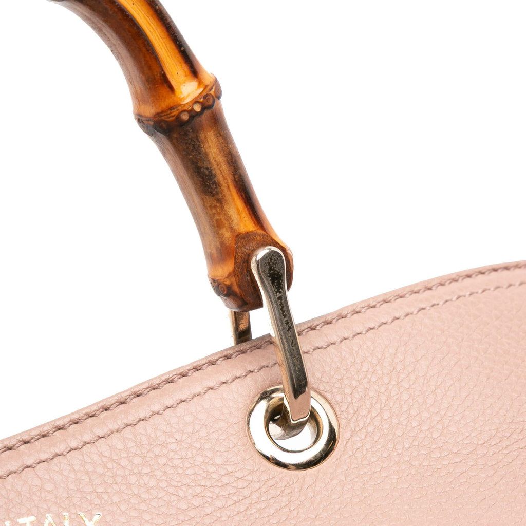 Gucci Medium Calfskin Bamboo Shopper Satchel