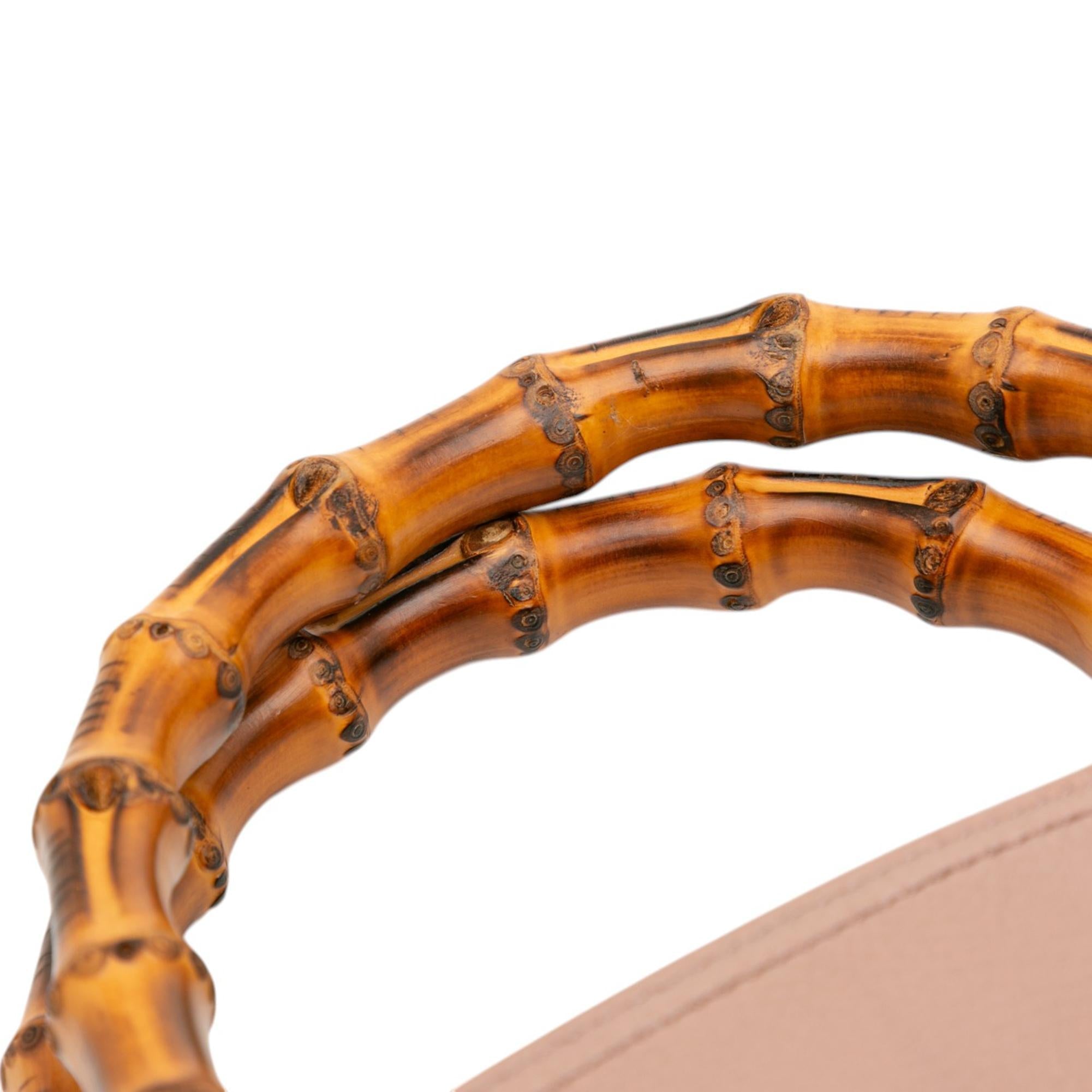 Gucci Medium Calfskin Bamboo Shopper Satchel