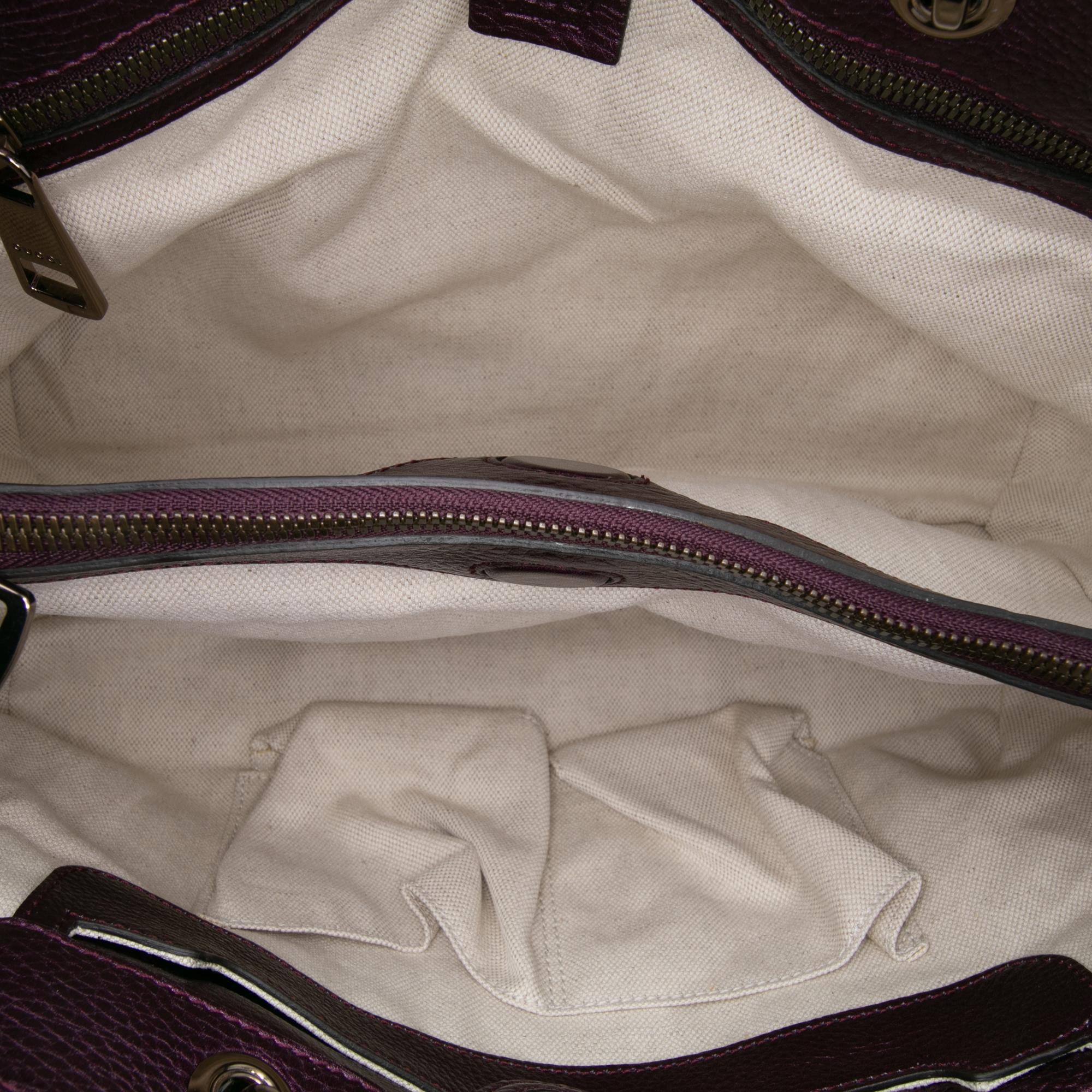 Gucci Medium Calfskin Bamboo Shopper Satchel