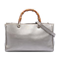 Gucci Medium Calfskin Bamboo Shopper Satchel