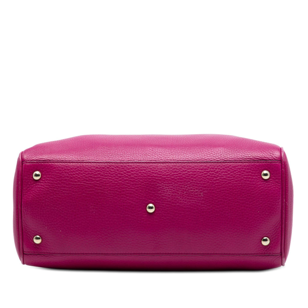 Gucci Medium Calfskin Bamboo Shopper Satchel