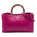 Gucci Medium Calfskin Bamboo Shopper Satchel