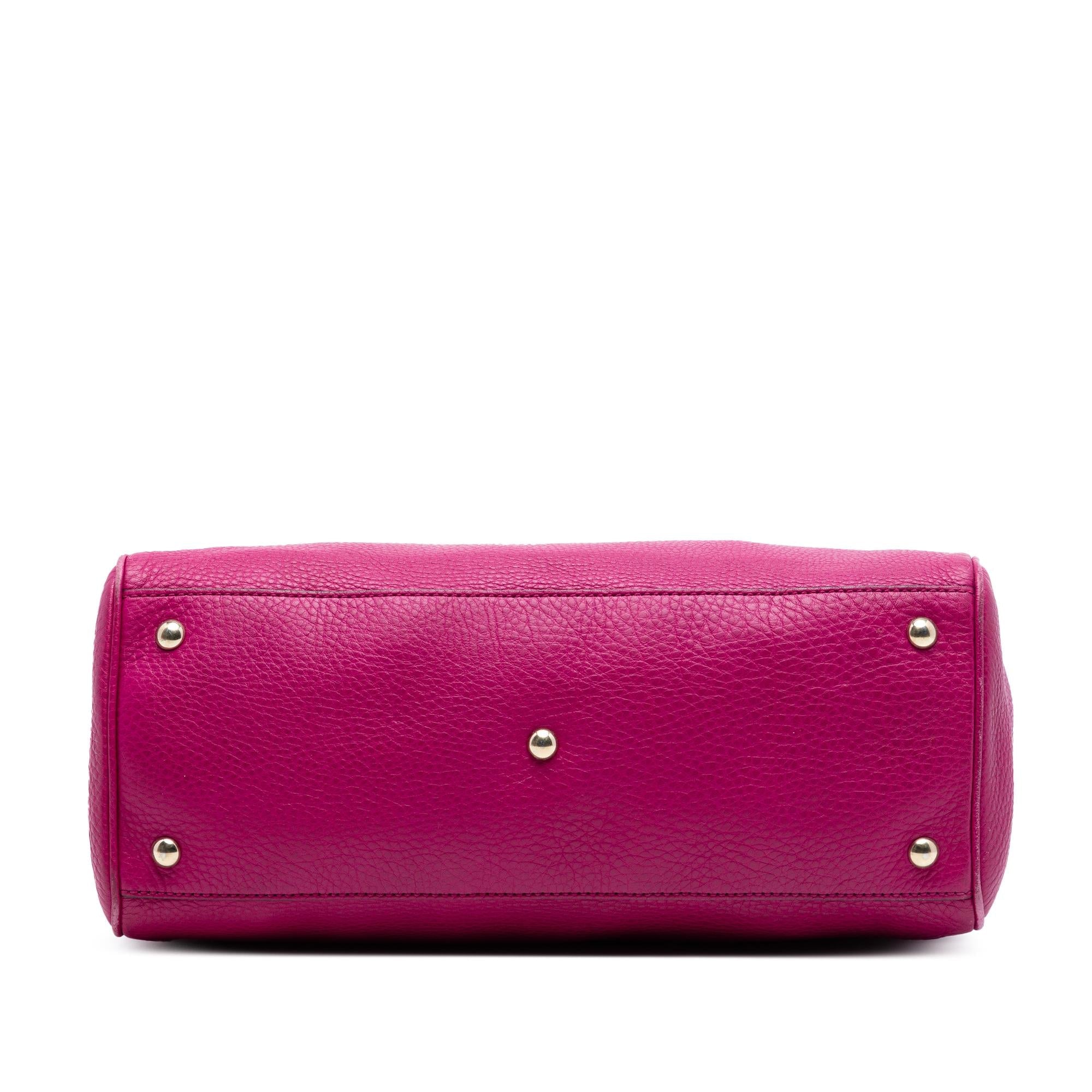 Gucci Medium Calfskin Bamboo Shopper Satchel