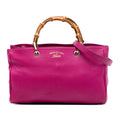 Gucci Medium Calfskin Bamboo Shopper Satchel