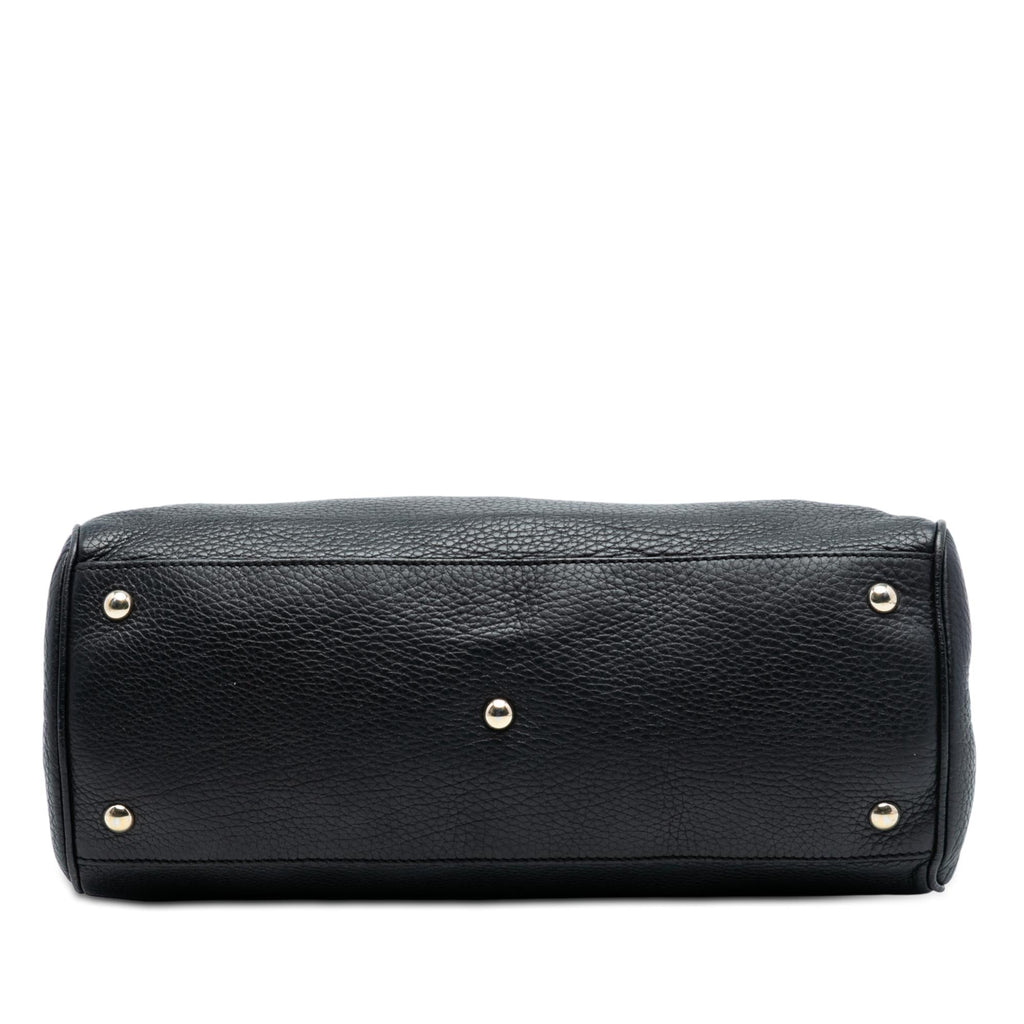 Gucci Medium Calfskin Bamboo Shopper Satchel
