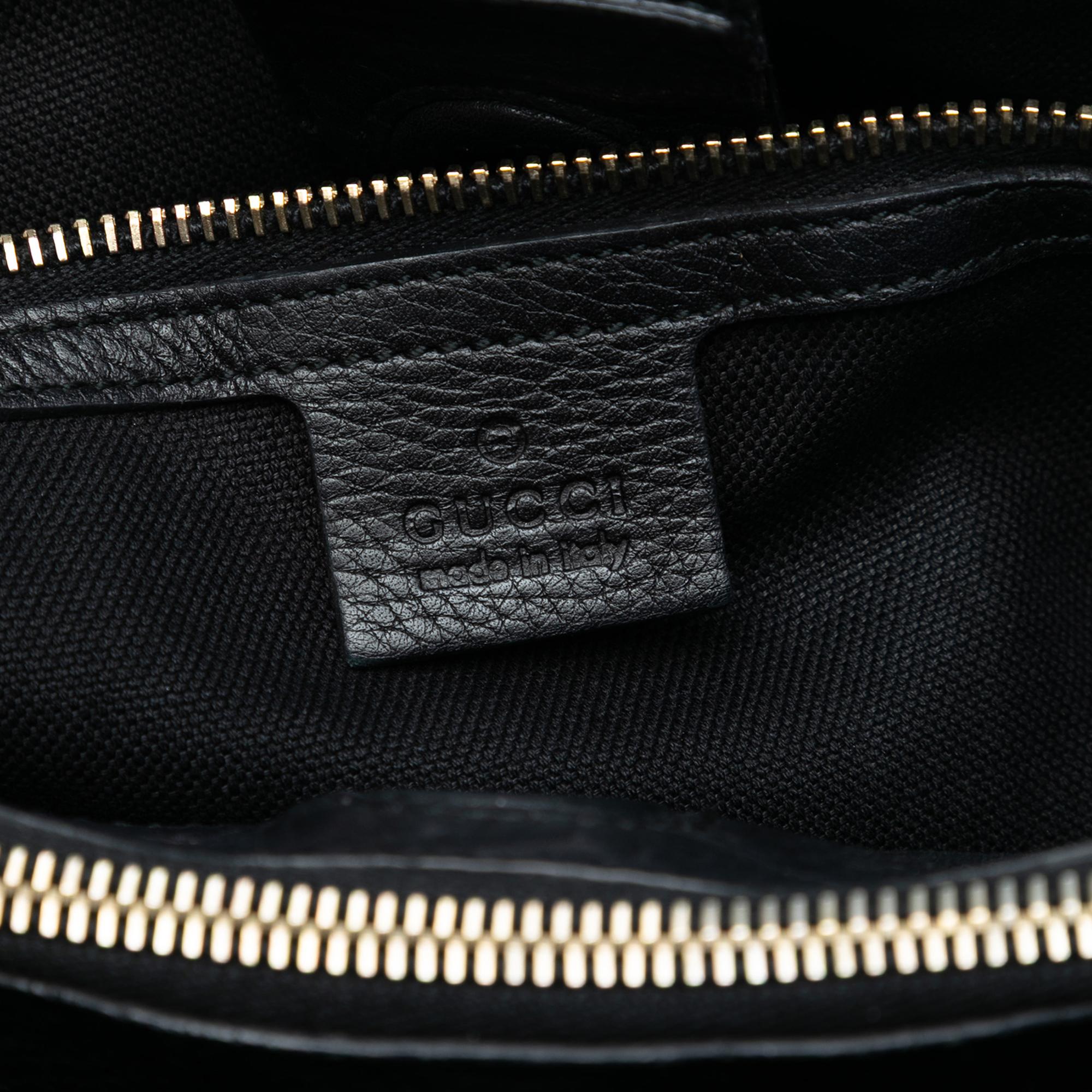 Gucci Medium Calfskin Bamboo Shopper Satchel
