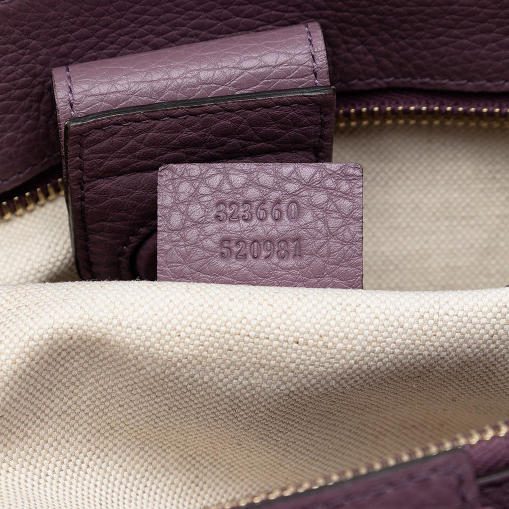 Gucci Medium Calfskin Bamboo Shopper Satchel
