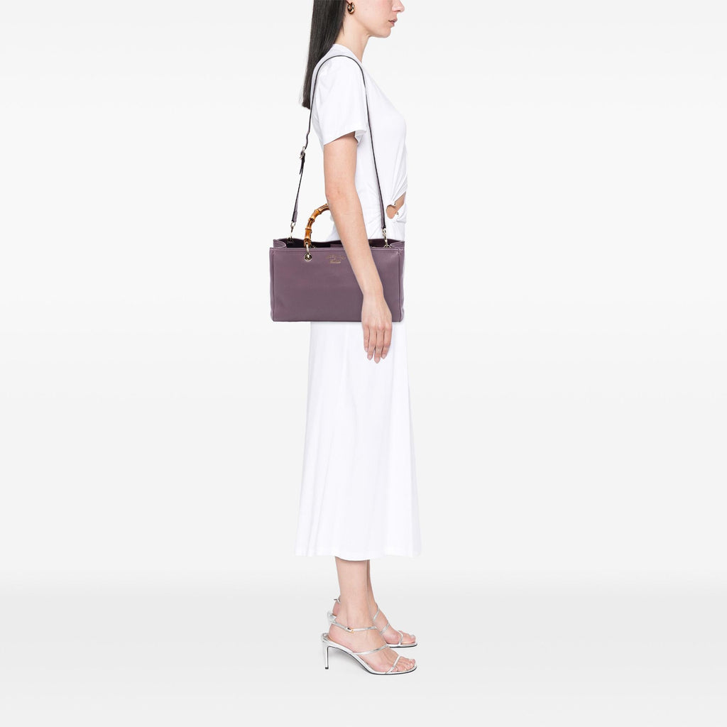 Gucci Medium Calfskin Bamboo Shopper Satchel