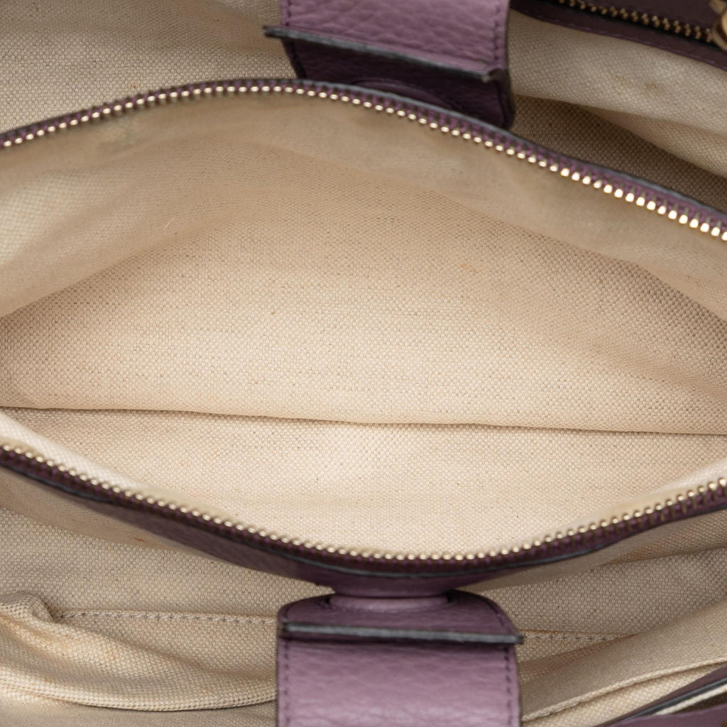 Gucci Medium Calfskin Bamboo Shopper Satchel