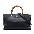 Gucci Medium Calfskin Bamboo Shopper Satchel