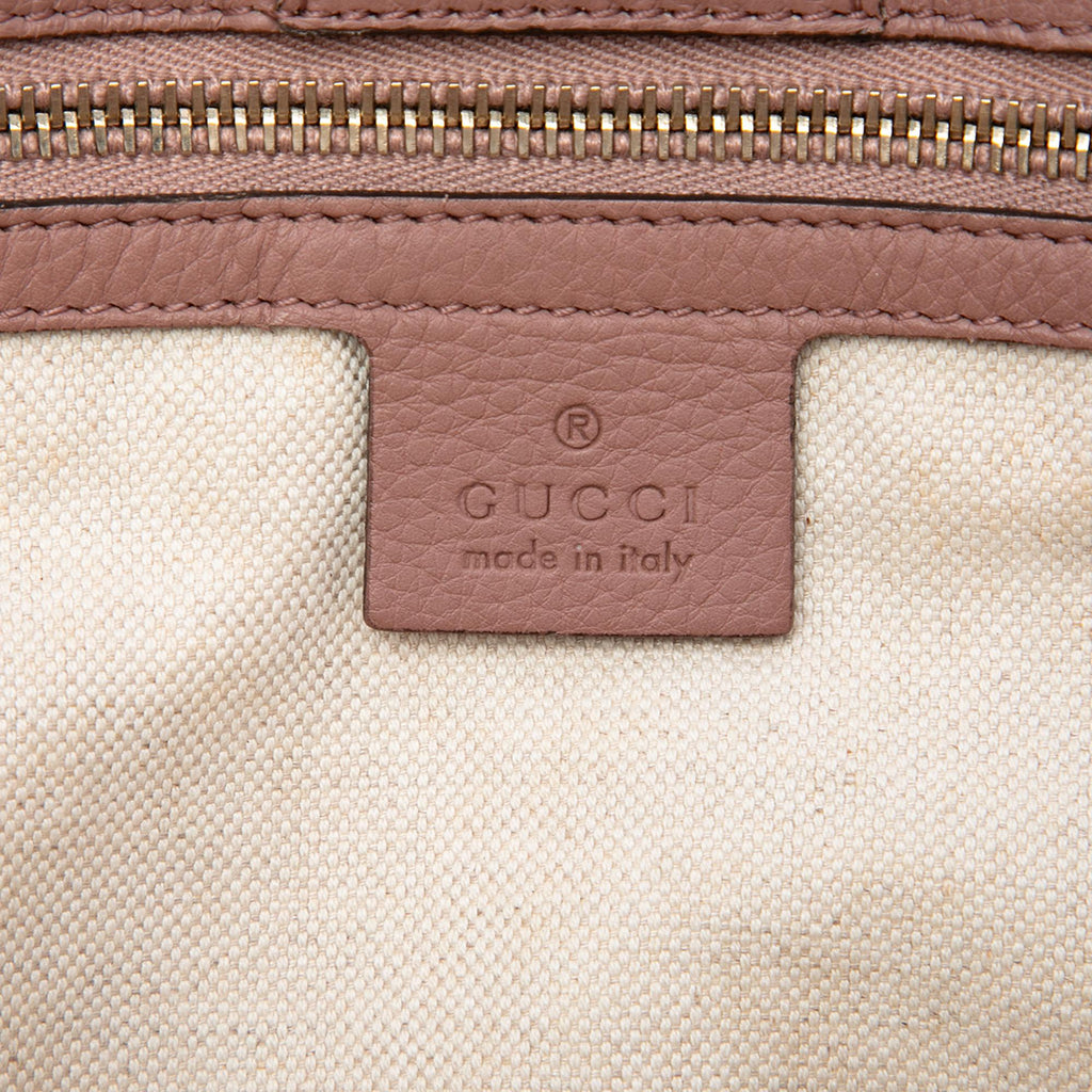 Gucci Medium Calfskin Bamboo Shopper Satchel
