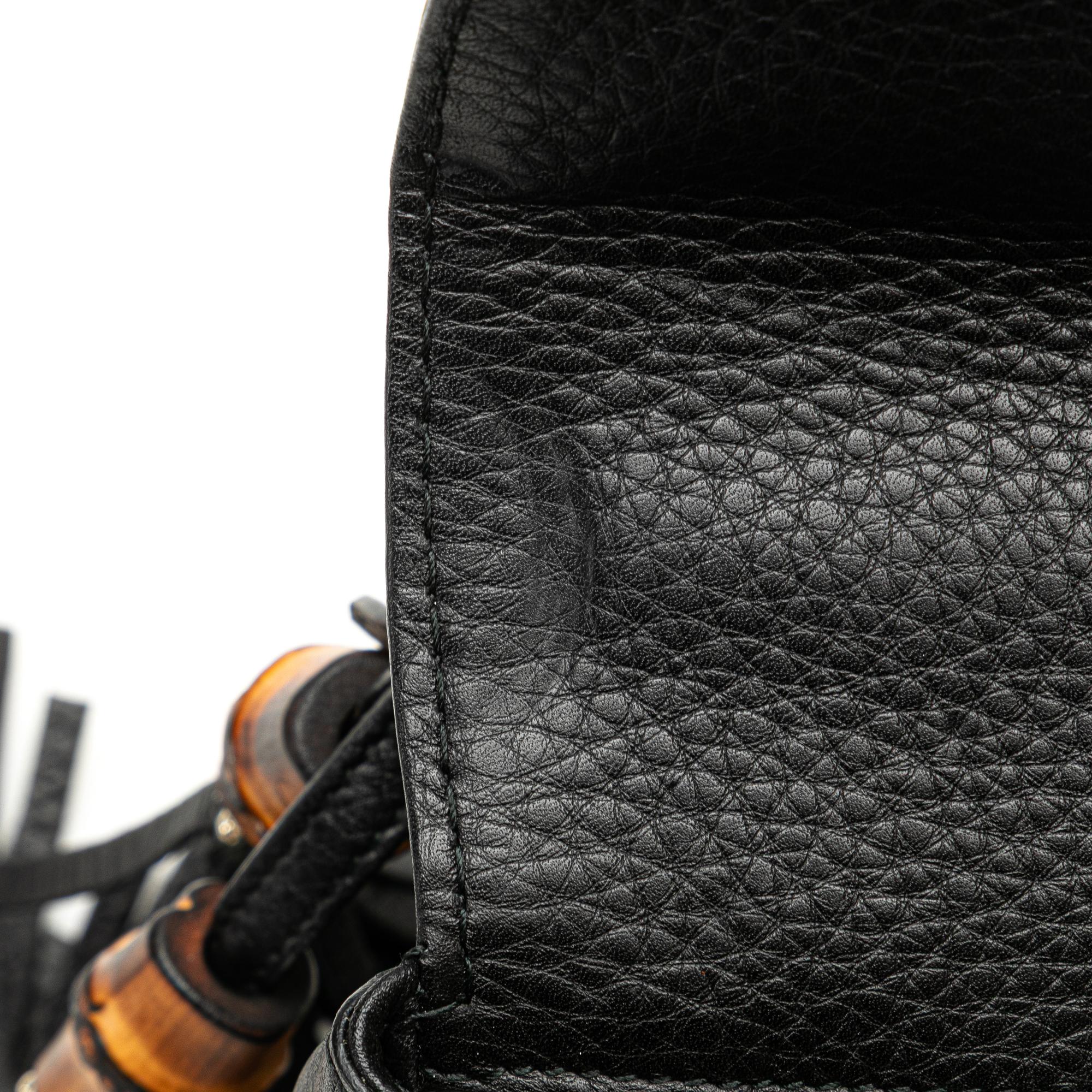 Gucci Medium Calfskin Bamboo Top Handle Bag
