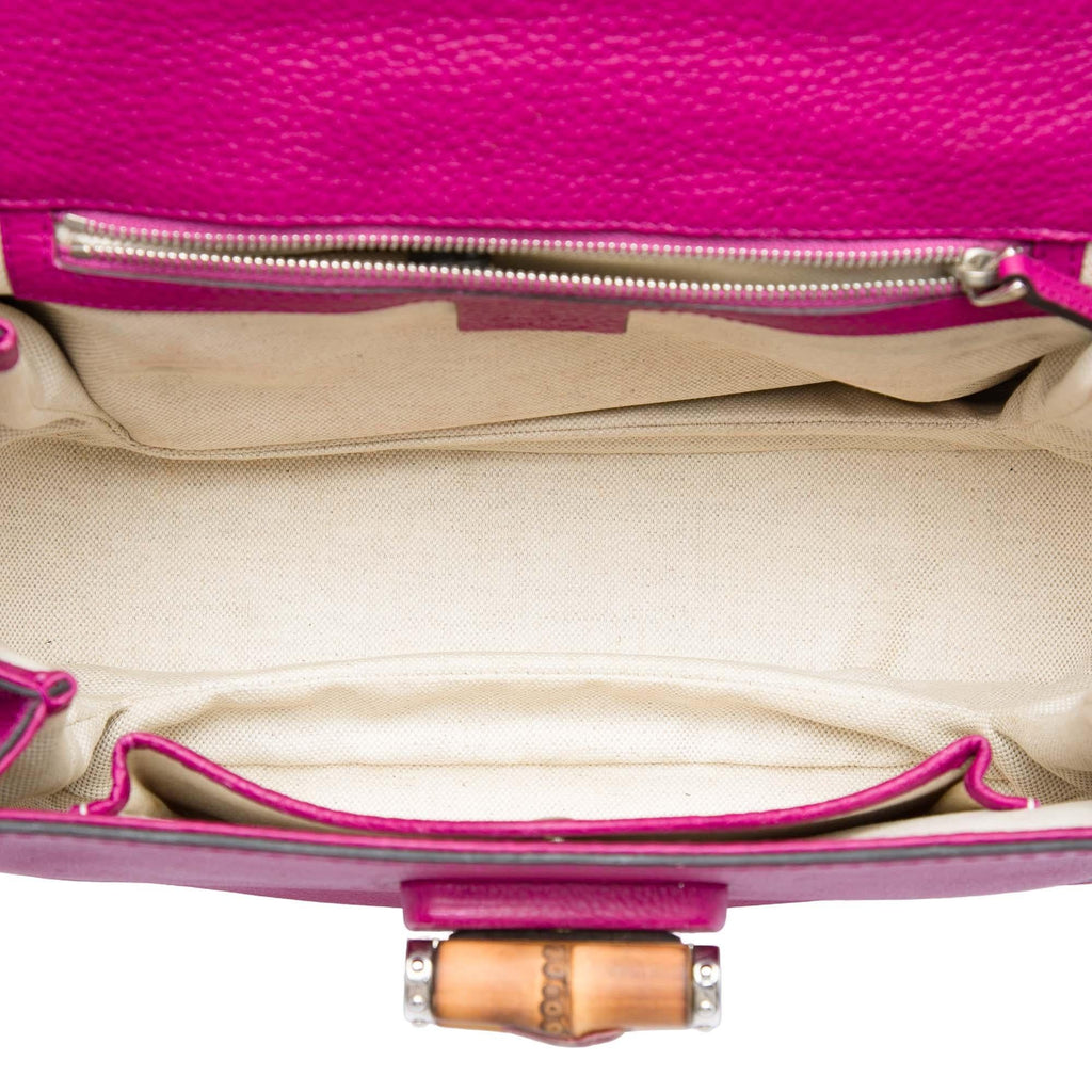 Gucci Medium Calfskin Bamboo Top Handle Bag