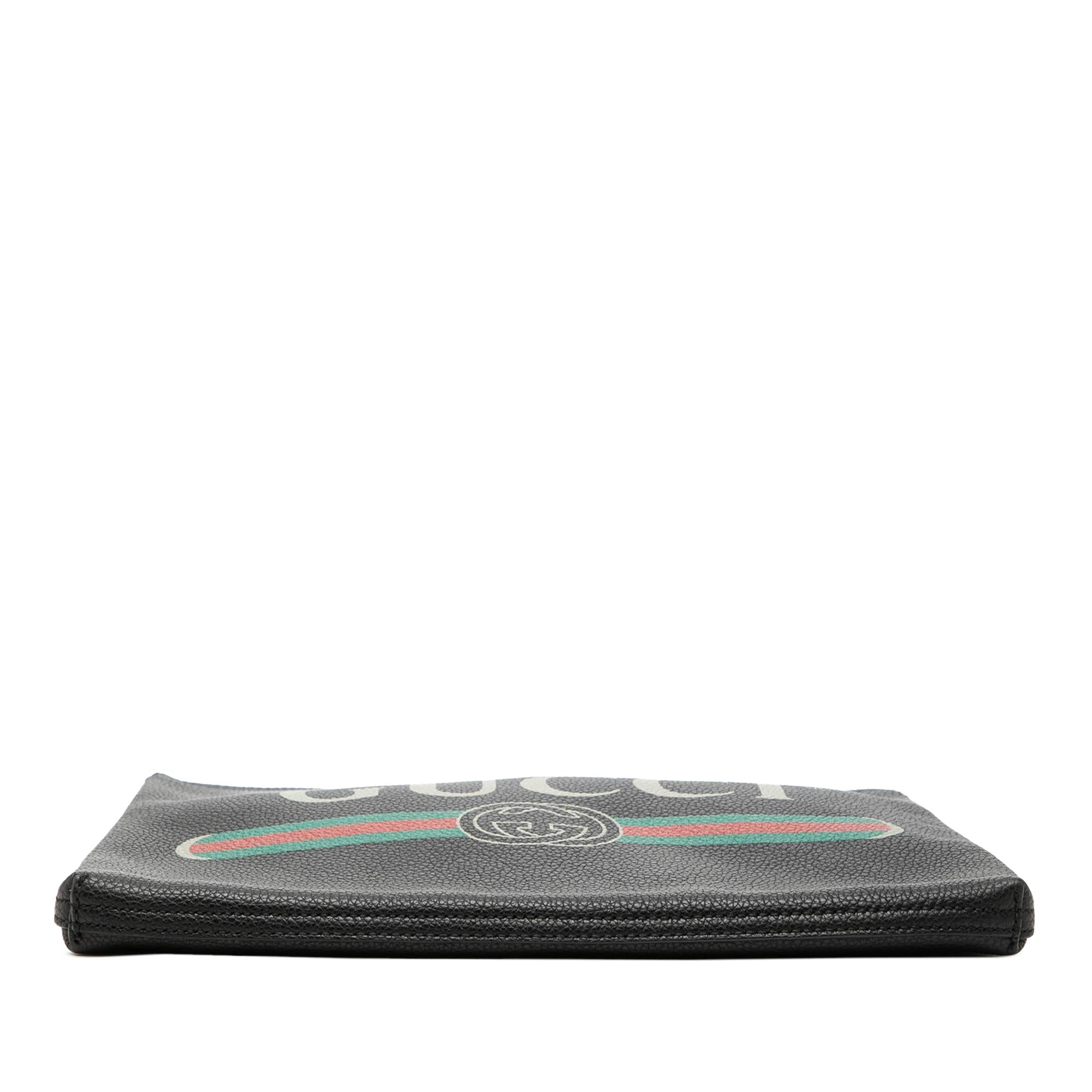 Gucci Medium Calfskin Logo Portfolio Clutch