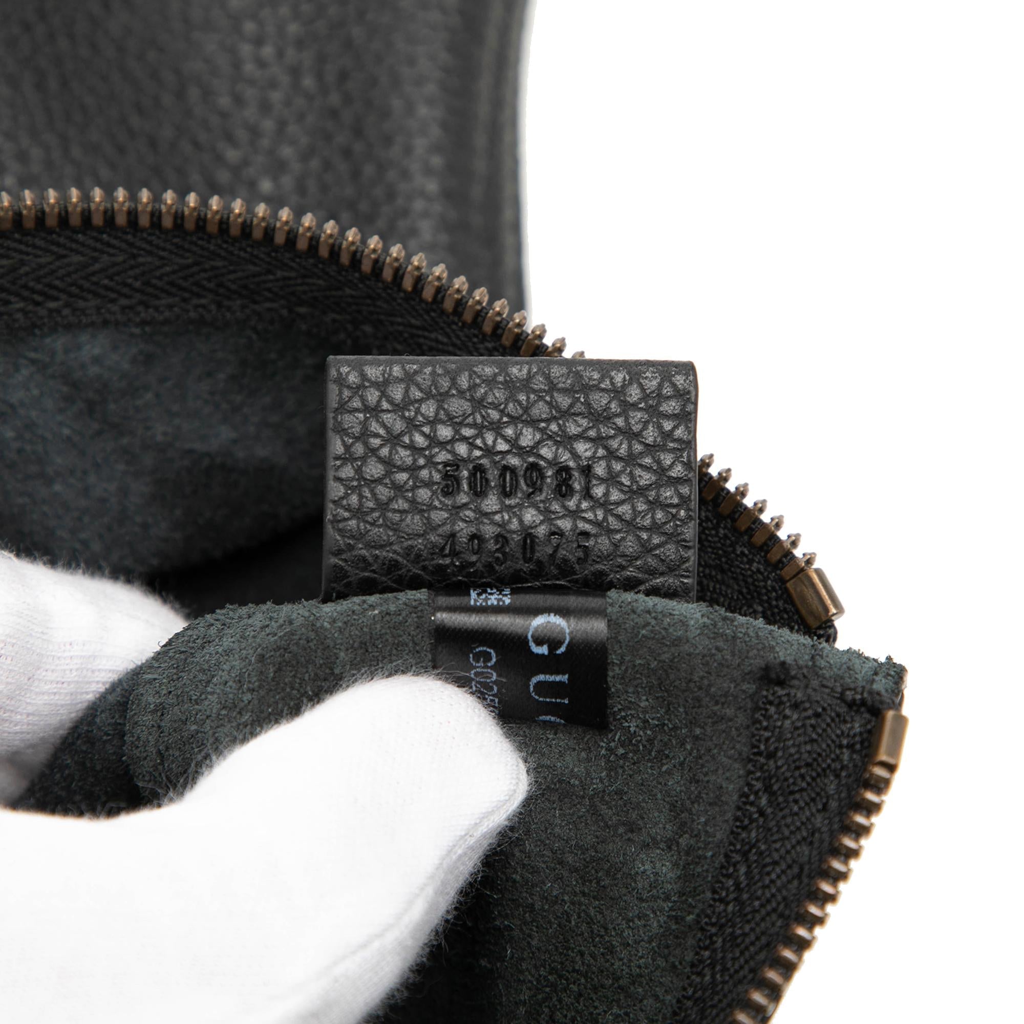 Gucci Medium Calfskin Logo Portfolio Clutch