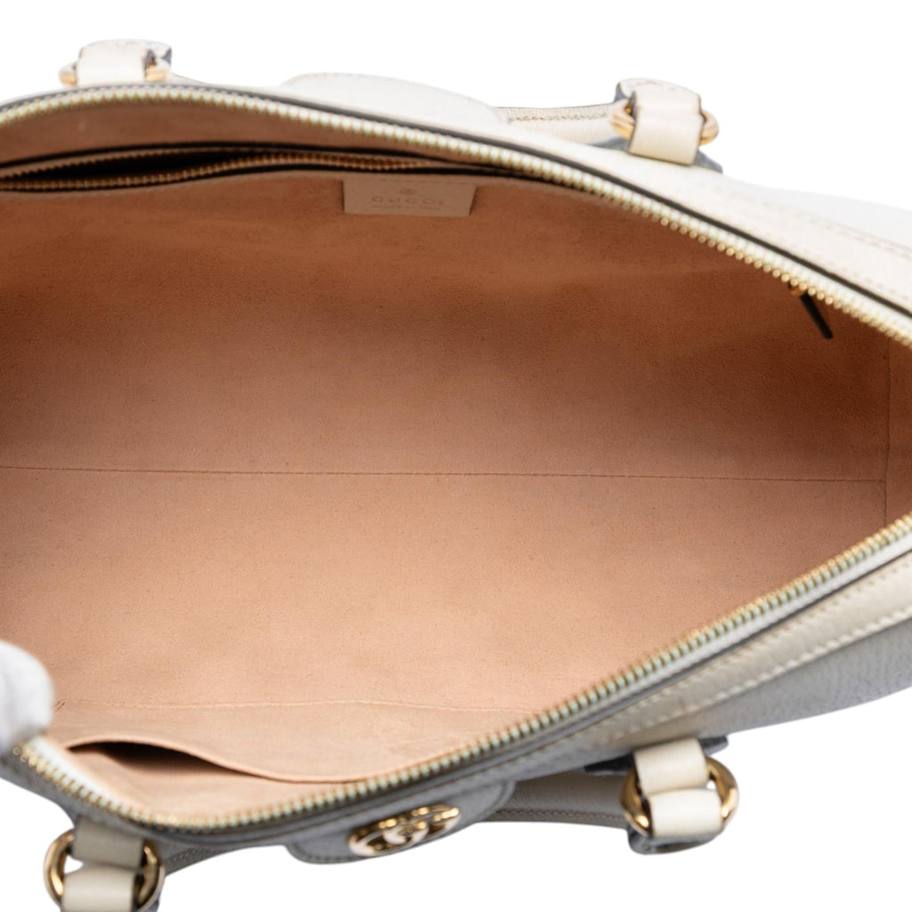 Gucci Medium Calfskin Web Ophidia Top Handle Bag