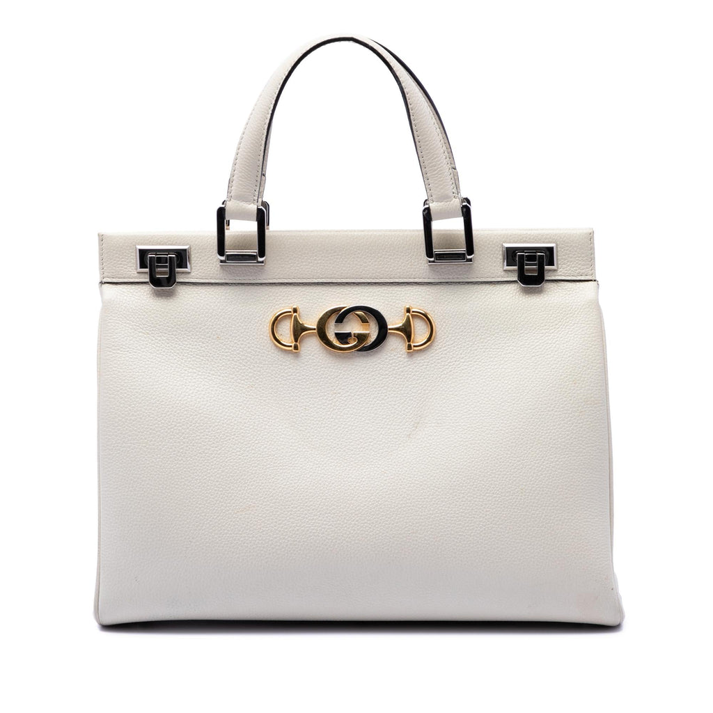 Gucci Medium Calfskin Zumi Top Handle Bag