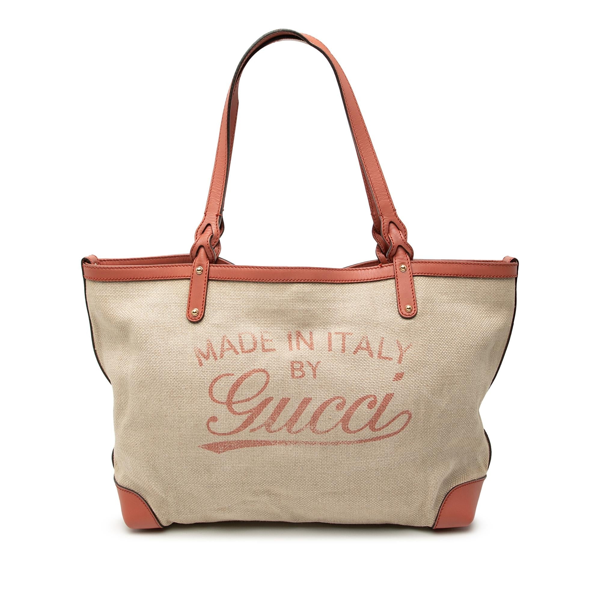 Gucci Medium Canvas Craft Tote
