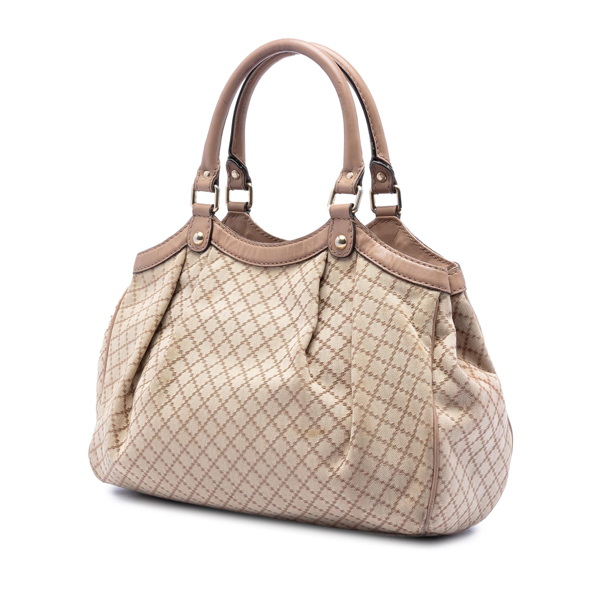 Gucci Medium Diamante Canvas Sukey Tote