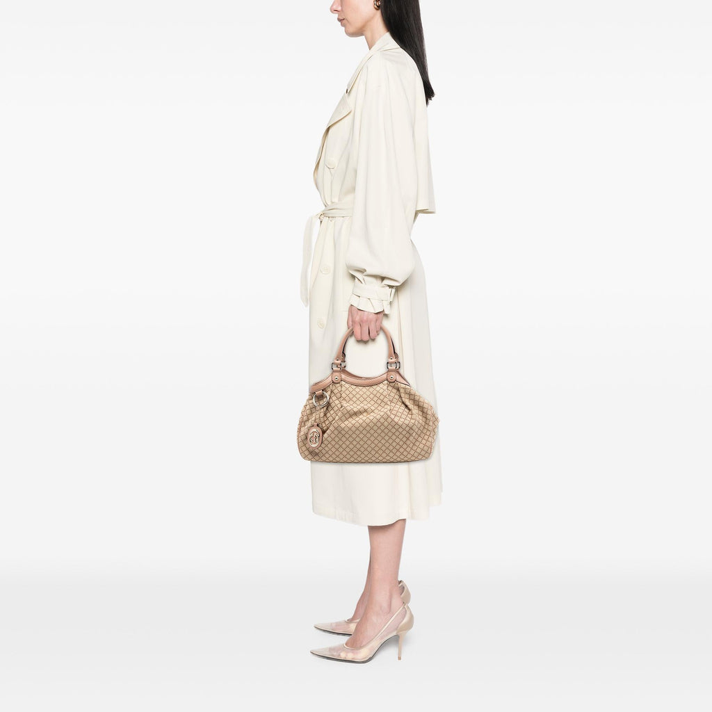 Gucci Medium Diamante Canvas Sukey Tote