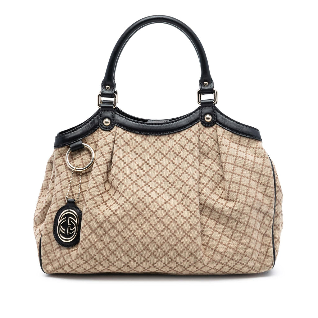 Gucci Medium Diamante Canvas Sukey Tote