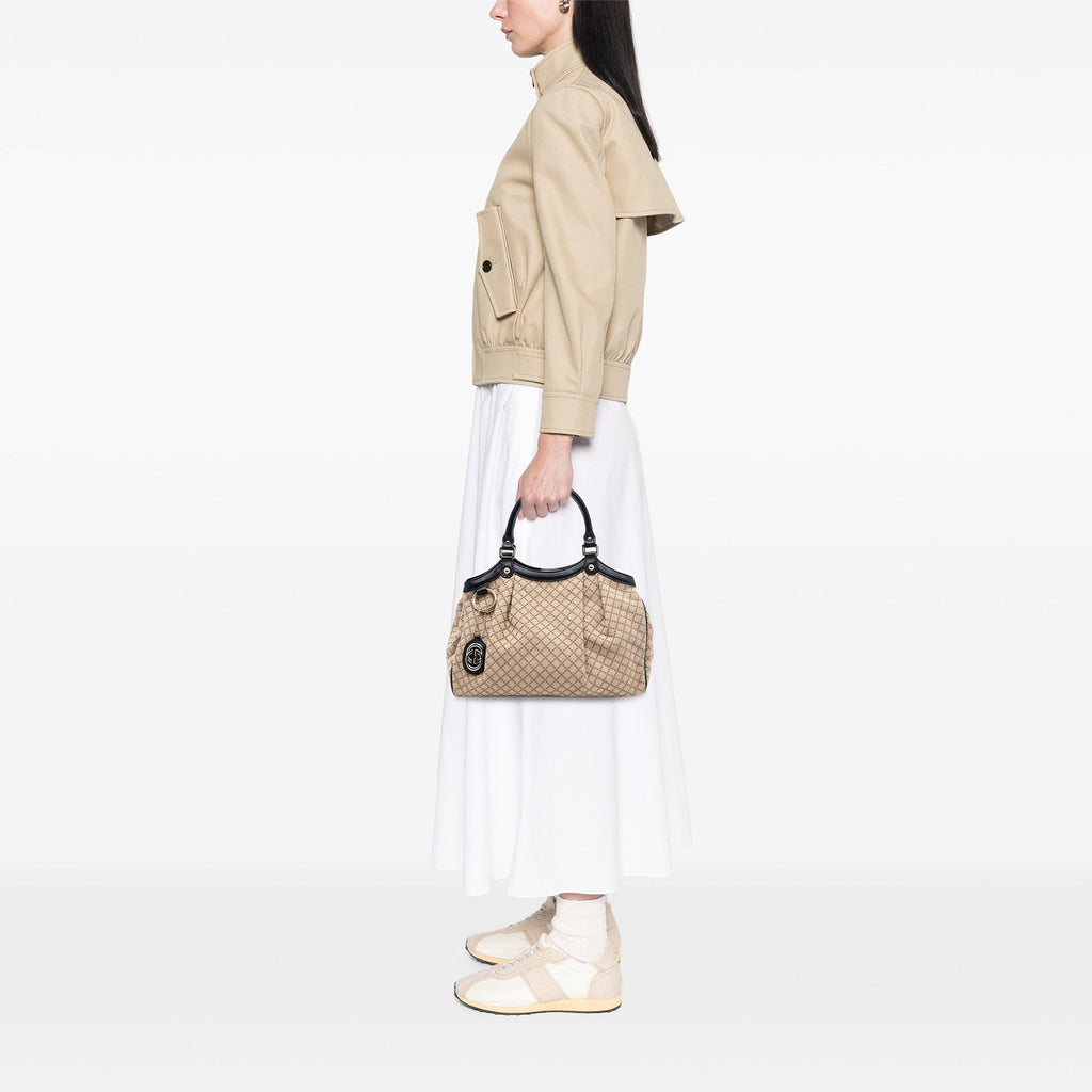 Gucci Medium Diamante Canvas Sukey Tote