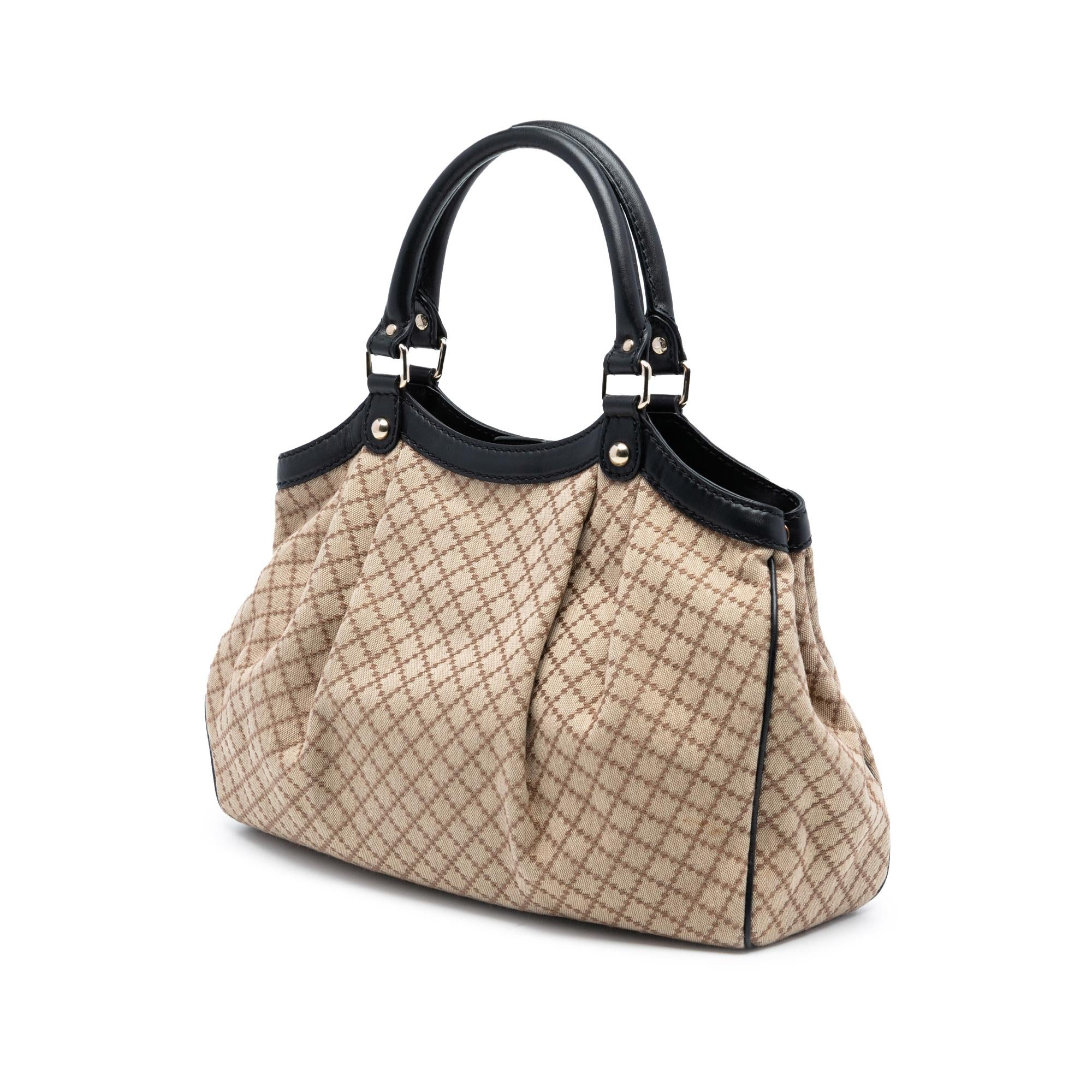 Gucci Medium Diamante Canvas Sukey Tote