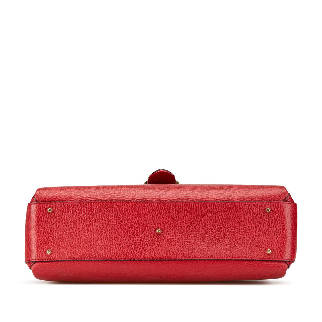 Gucci Medium Dollar Calf Interlocking G Satchel