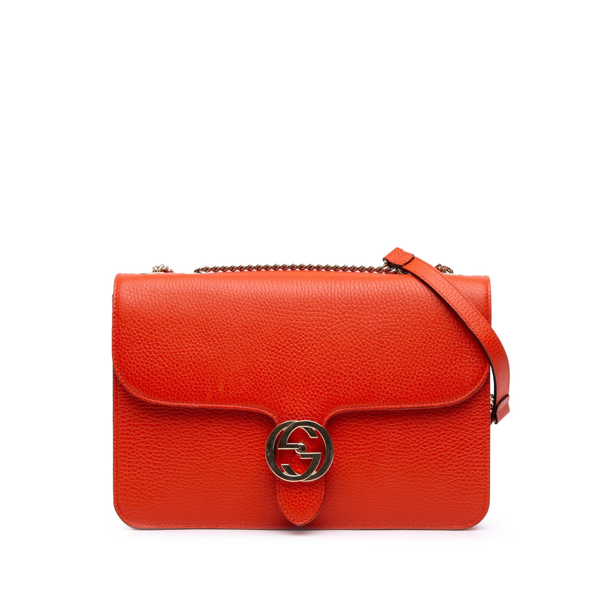 Gucci Medium Dollar Calfskin Interlocking G Crossbody