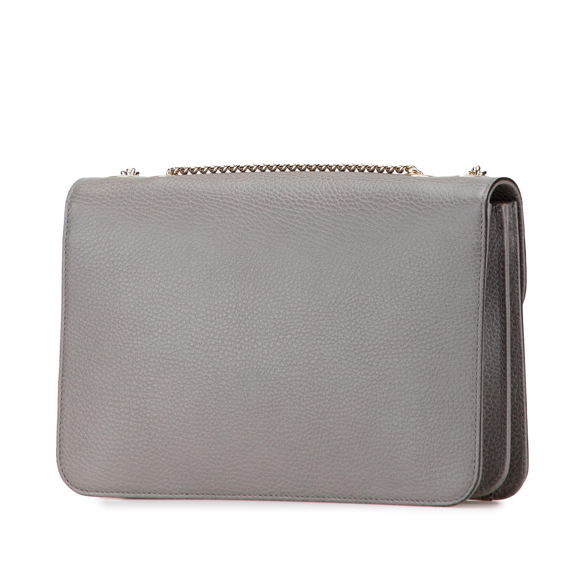 Gucci Medium Dollar Calfskin Interlocking G Crossbody