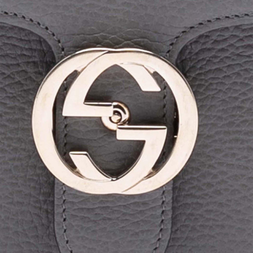 Gucci Medium Dollar Calfskin Interlocking G Crossbody