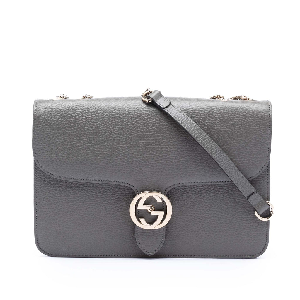 Gucci Medium Dollar Calfskin Interlocking G Crossbody