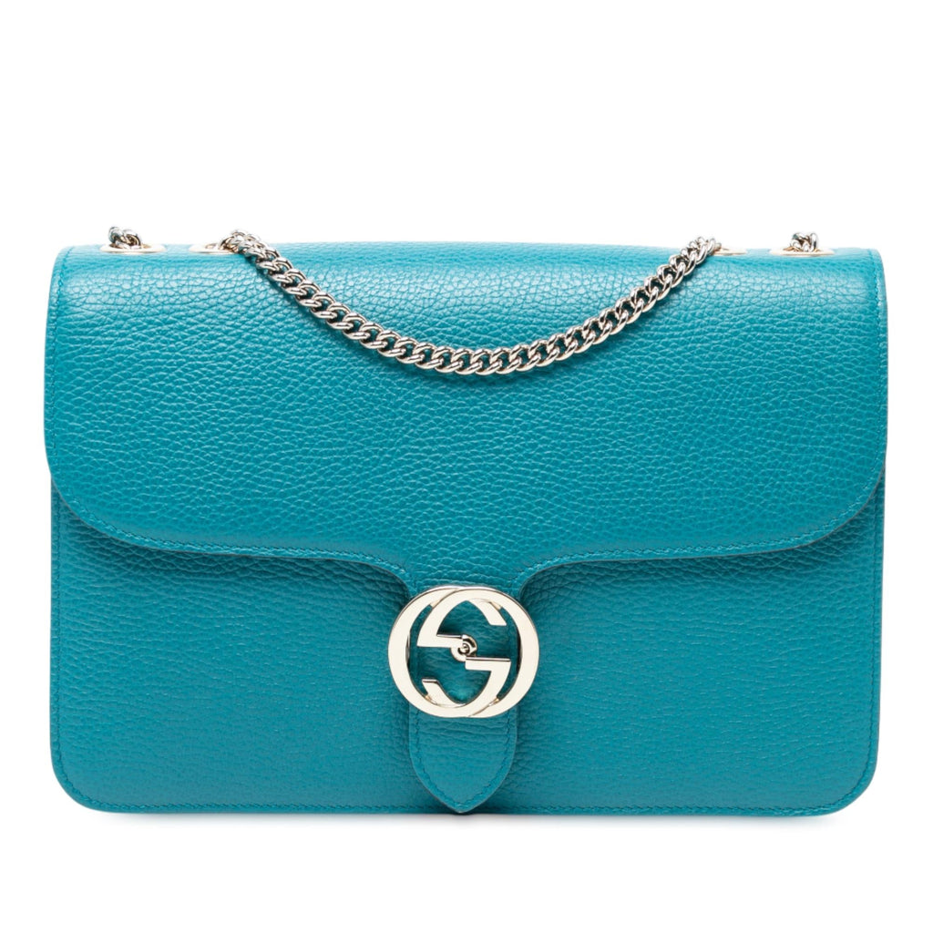 Gucci Medium Dollar Calfskin Interlocking G Crossbody