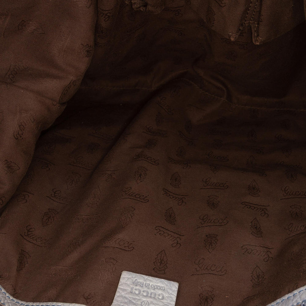 Gucci Medium GG Canvas Bamboo Bar Tote