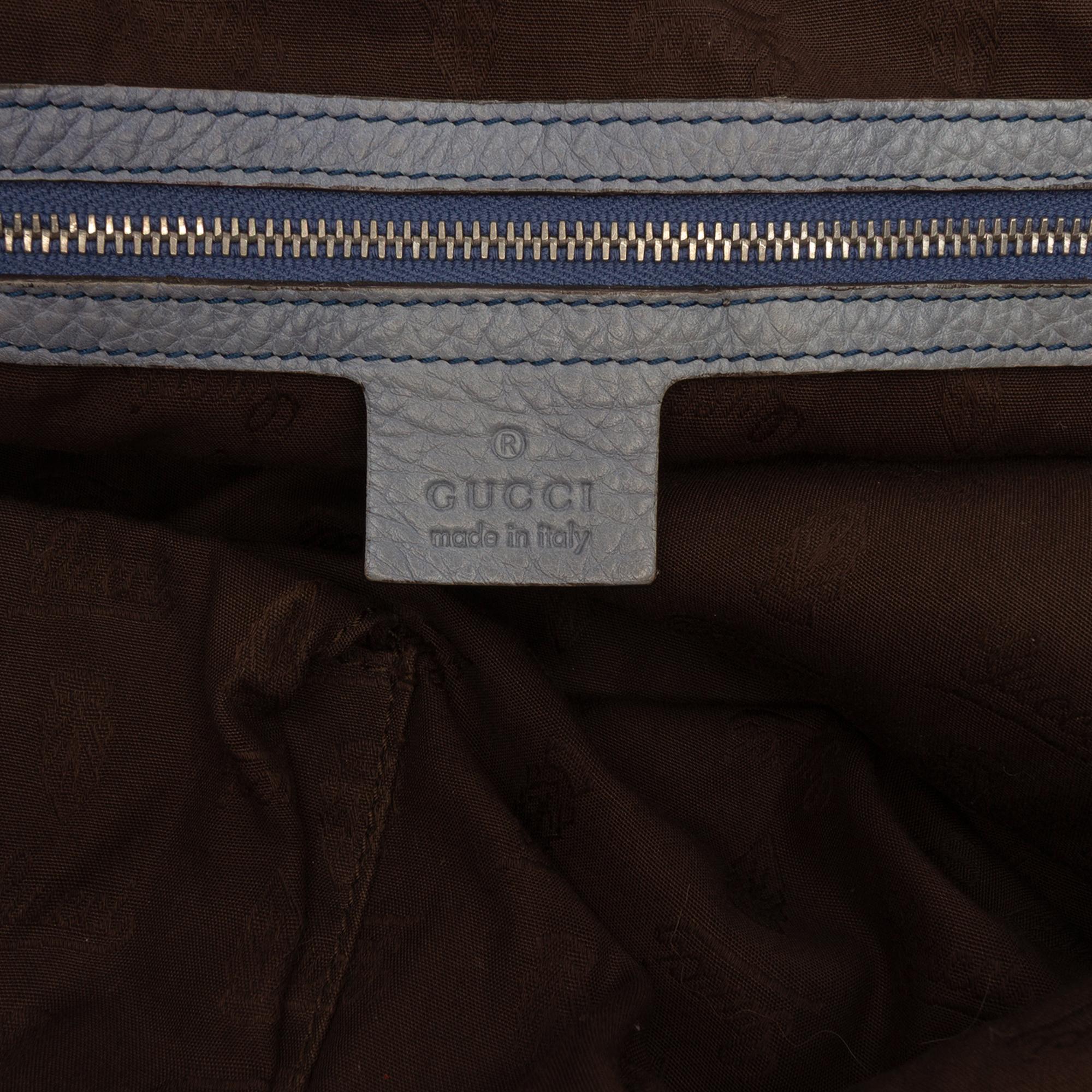 Gucci Medium GG Canvas Bamboo Bar Tote
