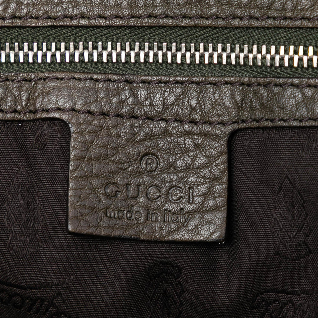 Gucci Medium GG Canvas Bamboo Bar Tote