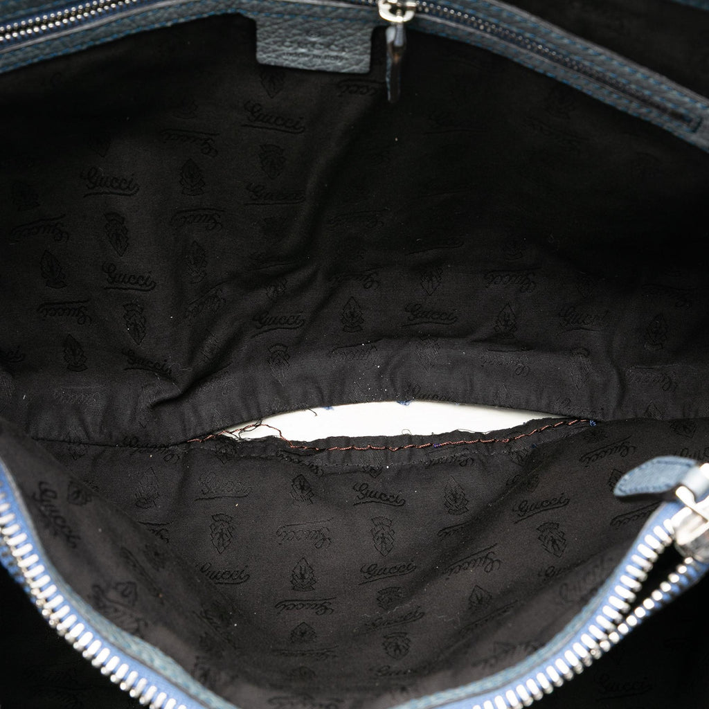 Gucci Medium GG Canvas Bamboo Libeccio Tote